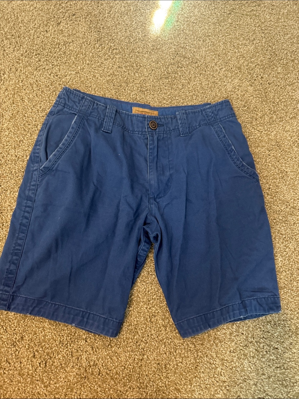 Red Camel Men's Navy Blue Flat Front Shorts